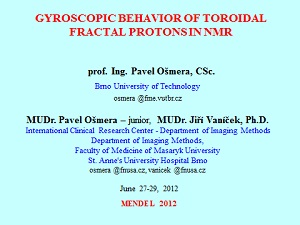 Gyroscopic behavior of toroidal FRACTAL protons in NMR