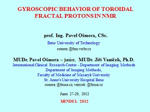 Gyroscopic behavior of toroidal FRACTAL protons in NMR